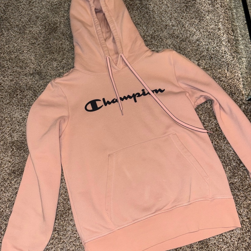Champion Women's Light Pink Hoodie